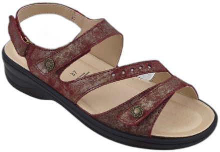 Biotime Women's Finley Sandals - Burgundy