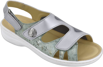 Biotime Women's Grace Sandals - Grey-silver
