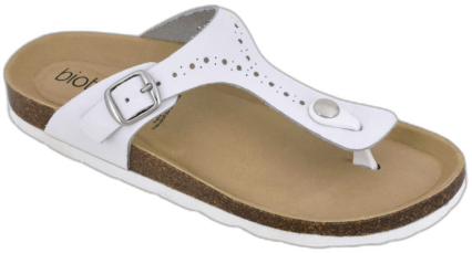 Biotime Women's Brooke Leather Sandals - White