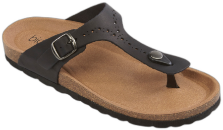 Biotime Women's Brooke Leather Sandals - Navy