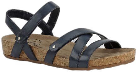 Ros Hommerson Women's Pool Sandals - Navy-leather