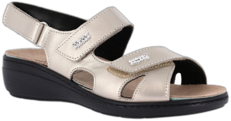 Grünland Women's Essi 0214 Sandals - Platino