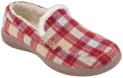Biotime Women's Plaid Slippers - Red