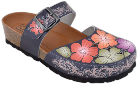 Biotime Women's Fleur Clogs - Dark-grey