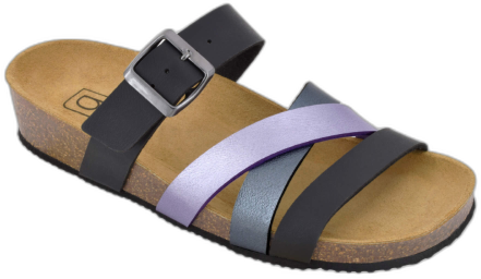 Biotime Women's Micha Sandals - Black-purple