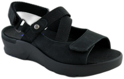 Wolky Women's Lisse Sandals - Black-nubuck