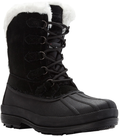 Propet Women's Lumi Tall Lace Boots - Blackwhite