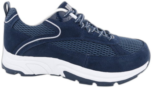 Drew Men's Aaron Shoes - Navy-suede